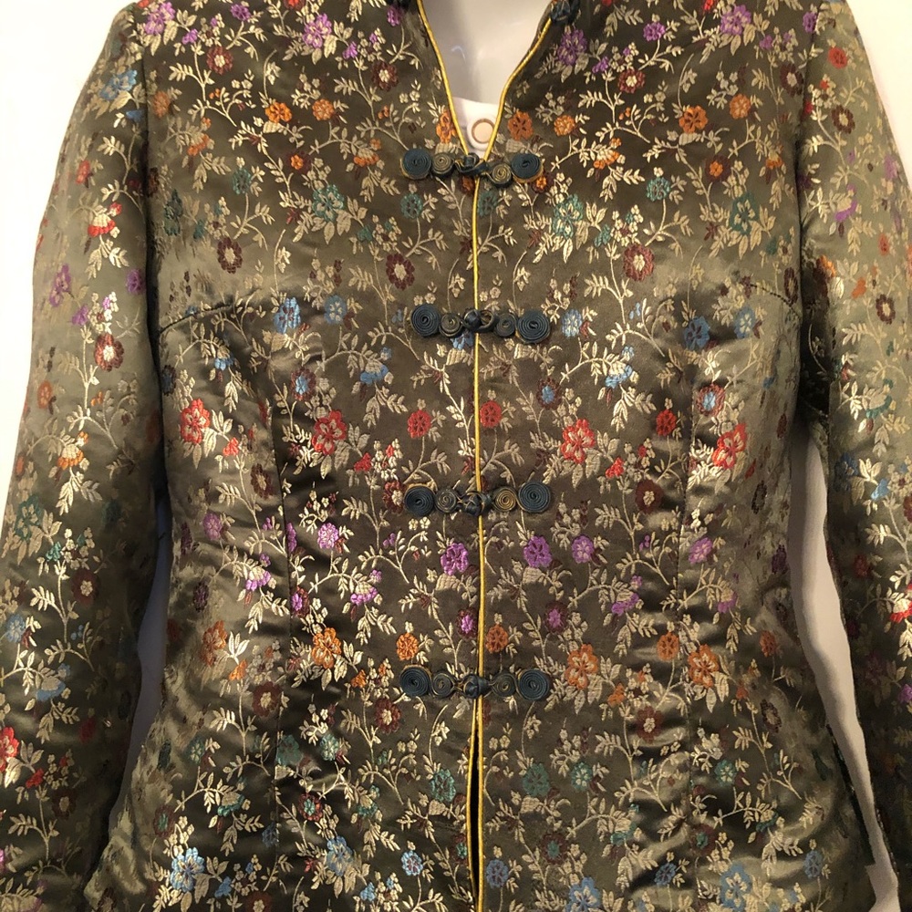 Jin Meng Lai Green Asian Style Jacket szS